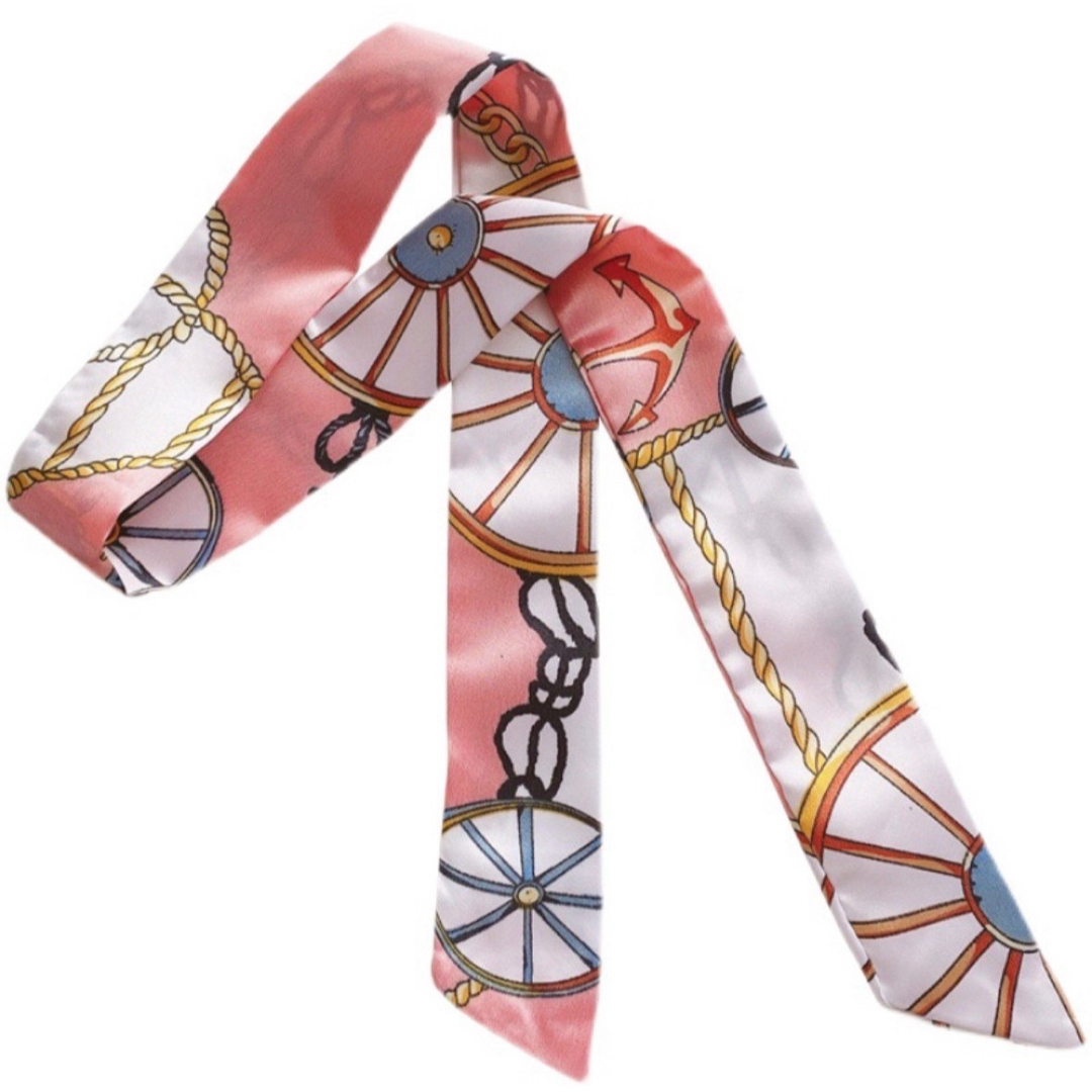 ⭐️数量限定⭐️スカーフ ヘアバンド リボン バンダナ  ピンク ノーブランド レディースのファッション小物(バンダナ/スカーフ)の商品写真
