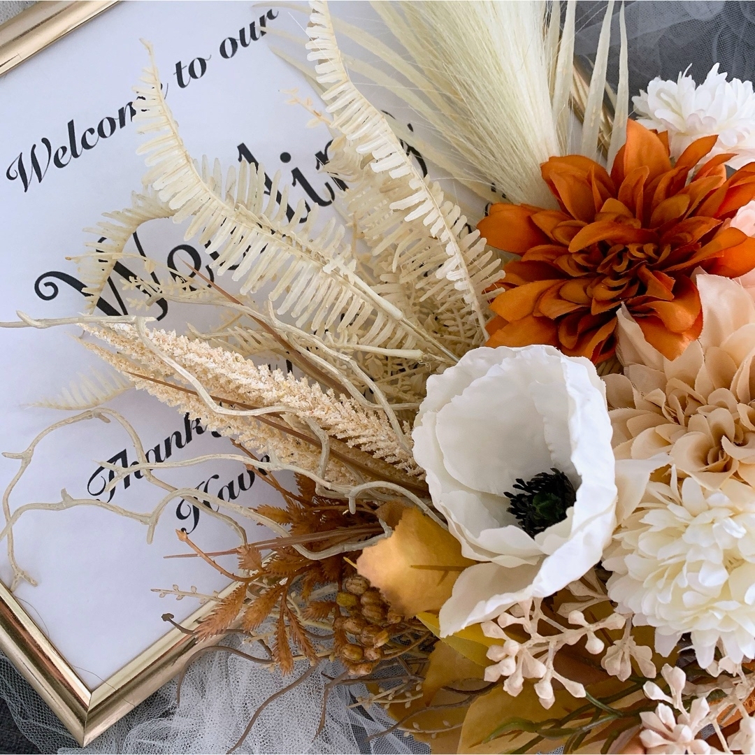 受注制作 No.180 クラッチブーケ 結婚式 前撮りテラコッタ 冬婚 受注制作 No.180 クラッチブーケ 結婚式 前撮りテラコッタ 冬婚