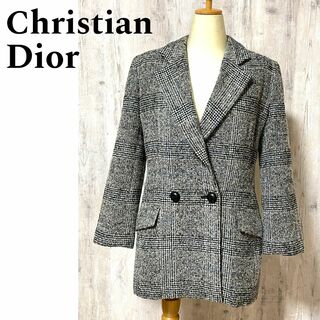 希少良品【Christian Dior】ヴィンテージ ダブル ツイードジャケット