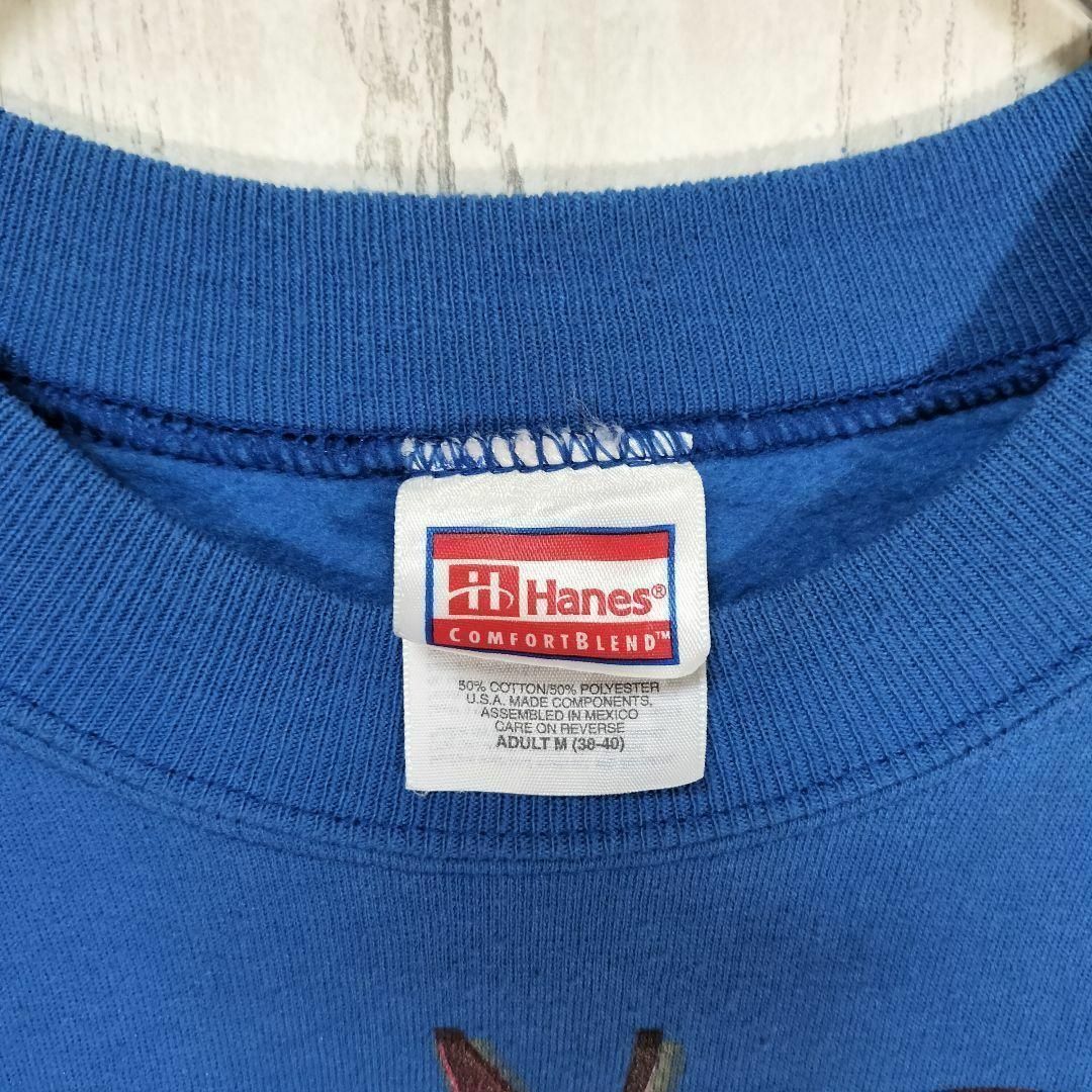 Hanes(ヘインズ)のビンテージ古着　Hanes　スウェット　USA ビッグプリント　デザイン　アート メンズのトップス(スウェット)の商品写真