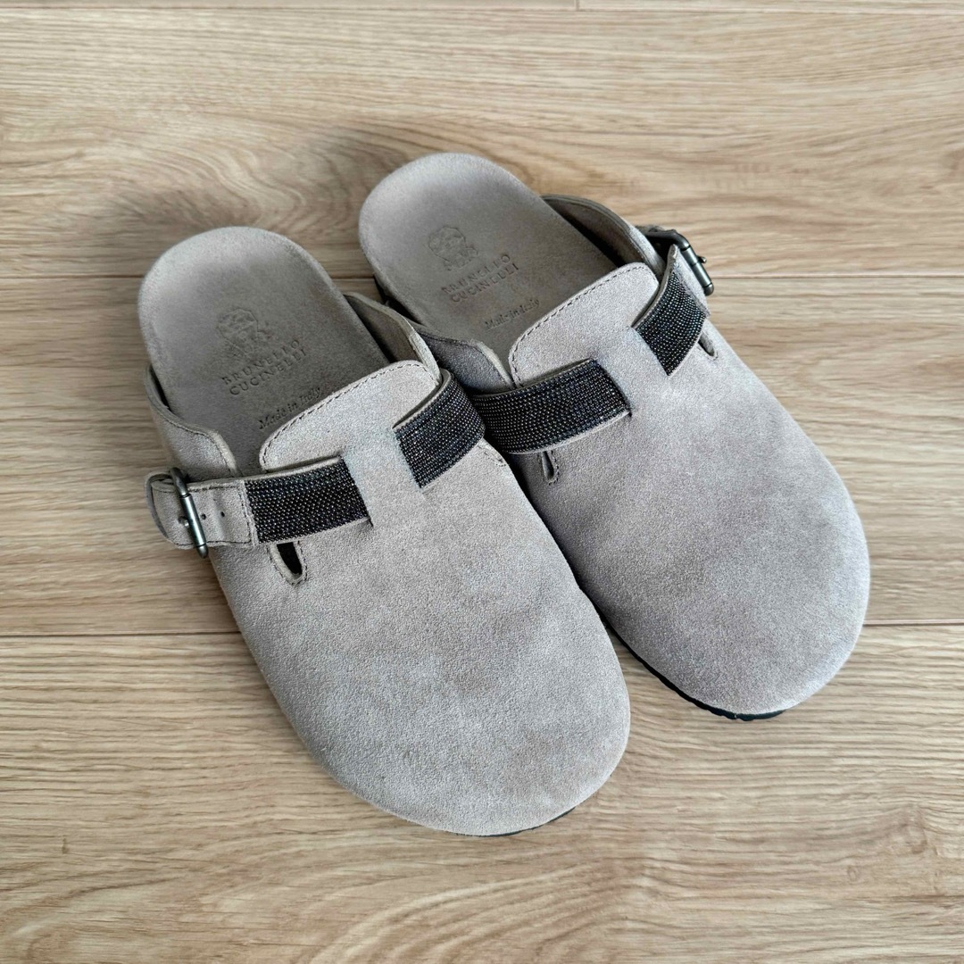 なしBRUNELLO CUCINELLI ブルネロクチネリ スエードスリッパ