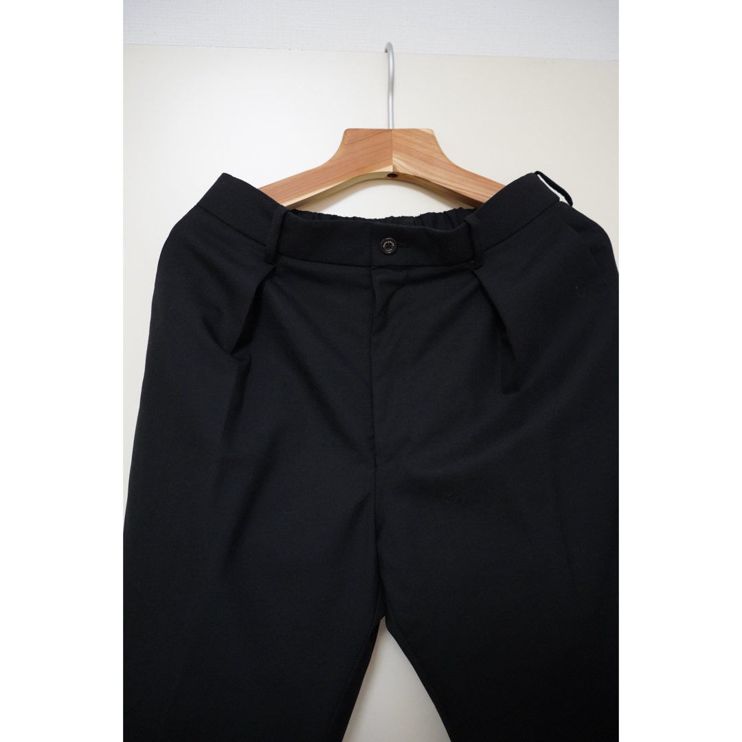 MARKAWARE / PEGTOP TROUSERS - BLACK サイズL スラックス MARKAWARE / PEGTOP TROUSERS - BLACK サイズL スラックス
