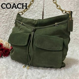 フォロー割【正規品】 COACH コーチ ハンドバッグ チェーン パテントレザー