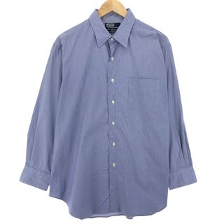 ラルフローレン(Ralph Lauren)の古着 ラルフローレン Ralph Lauren WARWICK 長袖 コットンストライプシャツ メンズXL /eaa409474(シャツ)