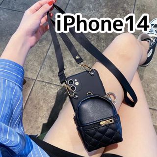 ポーチ付き iPhoneショルダーケース iPhone14(ショルダーバッグ)