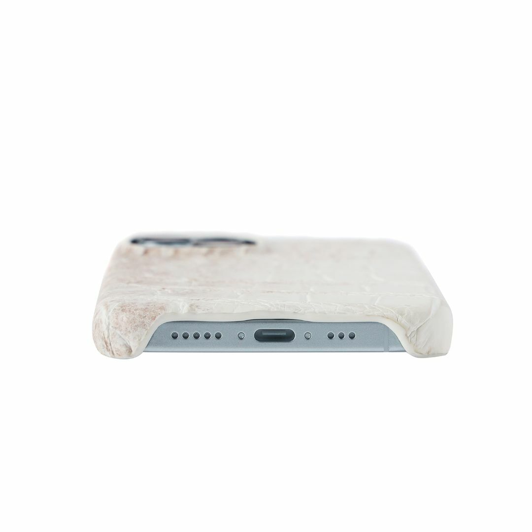 ヒマラヤ クロコダイル iPhone 15 カバー 高級 本革 本物 一枚革 ヒマラヤ クロコダイル iPhone 15 カバー 高級 本革 本物 一枚革