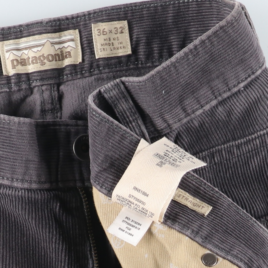 patagonia(パタゴニア)の古着 18年製 パタゴニア Patagonia ORGANIC COTTON オーガニックコットン 55930FA18 コーデュロイパンツ メンズw36 /eaa409065 メンズのパンツ(その他)の商品写真