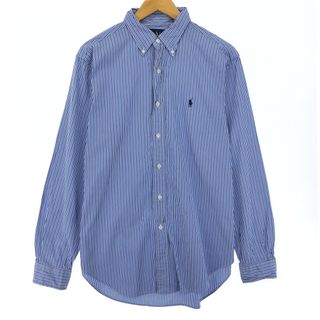 ラルフローレン(Ralph Lauren)の古着 ラルフローレン Ralph Lauren CLASSIC FIT 長袖 ボタンダウンストライプシャツ メンズM /eaa409466(シャツ)