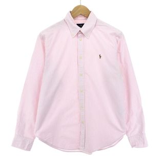 ラルフローレン(Ralph Lauren)の古着 ラルフローレン Ralph Lauren RALPH LAUREN 長袖 ボタンダウンストライプシャツ メンズL /eaa409468(シャツ)