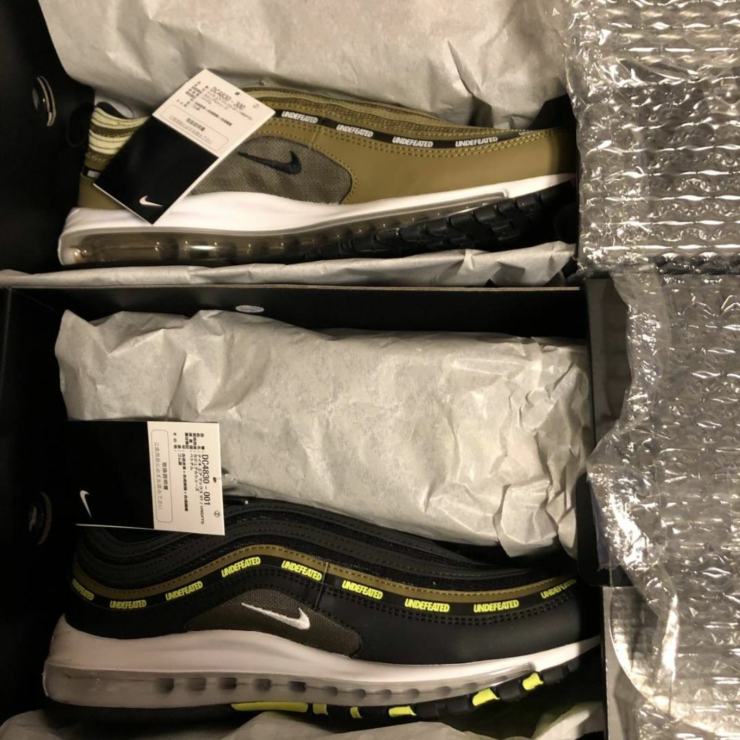 UNDEFEATED NIKE AIR MAX 97 BLACK OLIVEブラックオリーブ程度