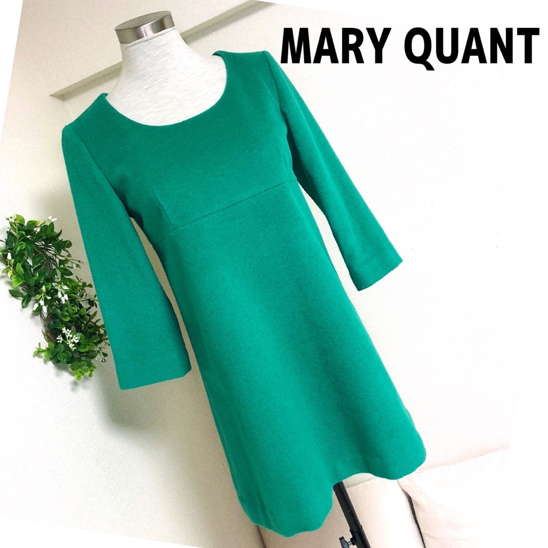 MARY QUANT(マリークワント)のMARYQUANTマリークワントロンドングリーンのワンピースM レディースのワンピース(ミニワンピース)の商品写真