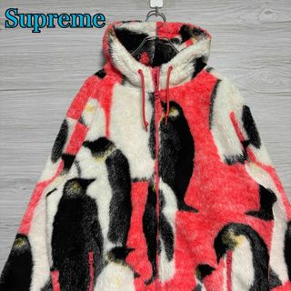 シュプリーム(Supreme)の【タグ付き】シュプリーム　フリース　ペンギン　総柄　即完売モデル　入手困難(ブルゾン)