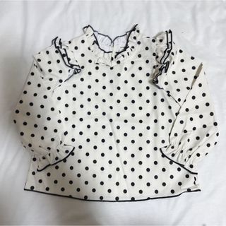 シーイン(SHEIN)の新品　未使用　SHEIN  水玉模様プリント フレアスリーブ  トップス(Tシャツ/カットソー)