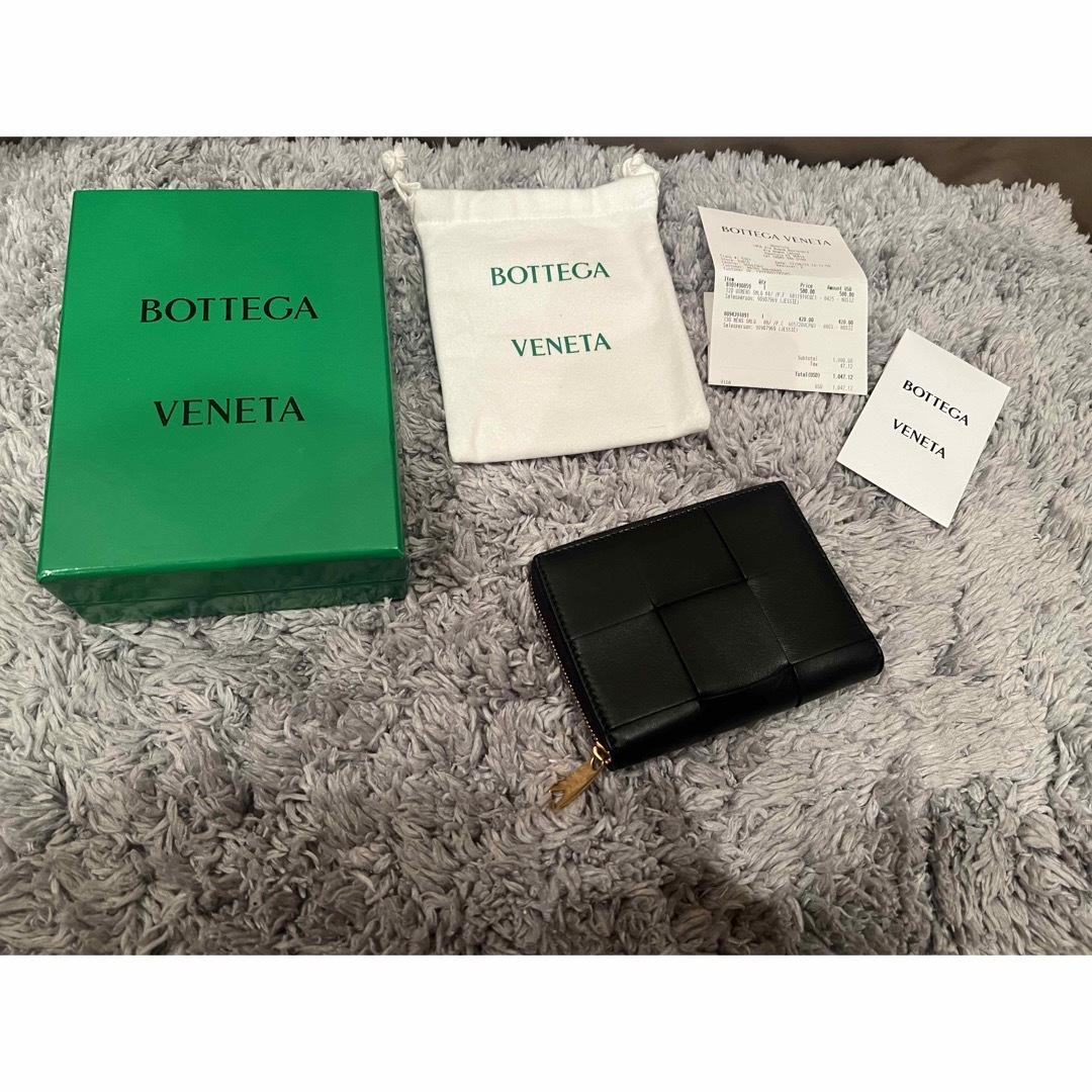 BOTTEGA VENETA イントレチャート ラウンドファスナー二つ折り財布財布