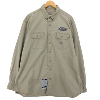 カーハート(carhartt)の古着 カーハート Carhartt FRシリーズ 長袖 ボタンダウン ワークシャツ メンズXL /eaa409826(シャツ)