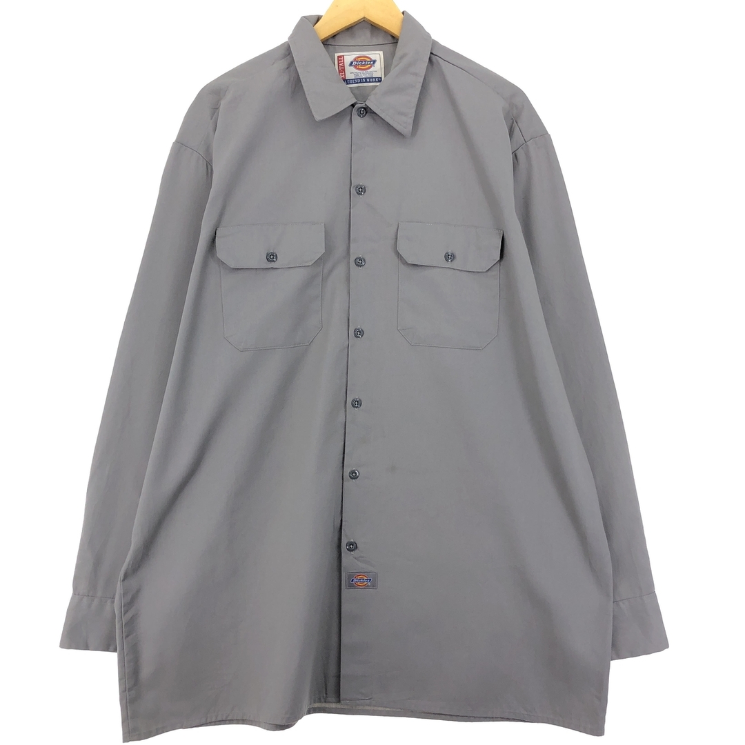 Dickies(ディッキーズ)の古着 ディッキーズ Dickies 長袖 ワークシャツ メンズXL ヴィンテージ /eaa409827 メンズのトップス(シャツ)の商品写真