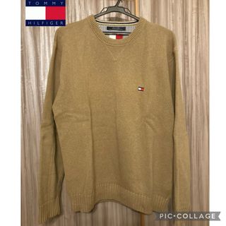 トミーヒルフィガー(TOMMY HILFIGER)のTOMMY HILFIGER 希少90s ‼️ ニット　セーター　ロゴ刺繍‼️(ニット/セーター)