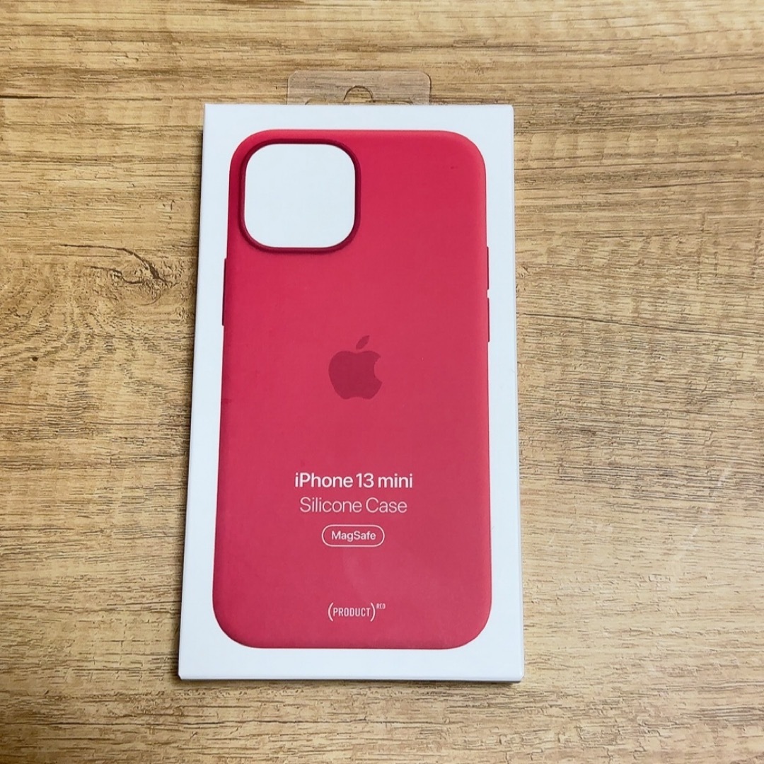 新品未使用未開封　アップル純正iPhone13miniシリコンケース　送料無料カラーレッド