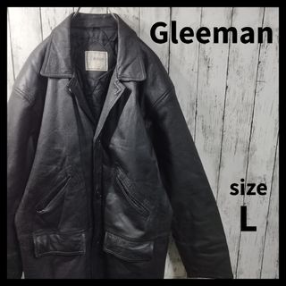 ヴィンテージ(VINTAGE)の【Gleeman】本革ジャケット　豚革　ラペル　シングル　秋冬　ヴィンテージ(レザージャケット)