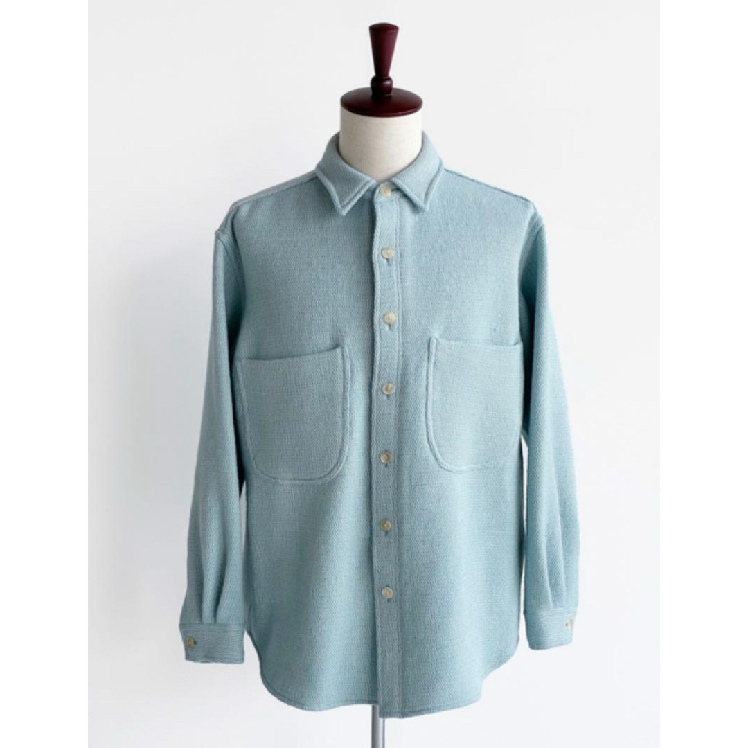 ブルゾンSHETLAND WOOL COTTON SHIRTS BLOUSON