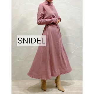 スナイデル(SNIDEL)の୨୧SNIDEL୨୧　ハイネックリブカットワンピース(ロングワンピース/マキシワンピース)