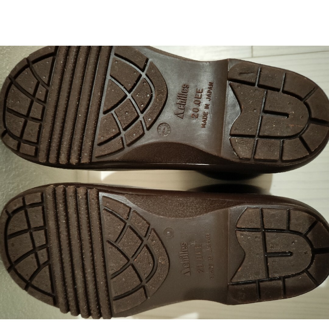 Achilles(アキレス)の長靴　20センチ　茶色　キッズ　ジュニア キッズ/ベビー/マタニティのキッズ靴/シューズ(15cm~)(長靴/レインシューズ)の商品写真