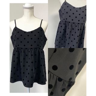 新品✴︎ ドットキャミソールトップス　Dot camisole tops(その他)