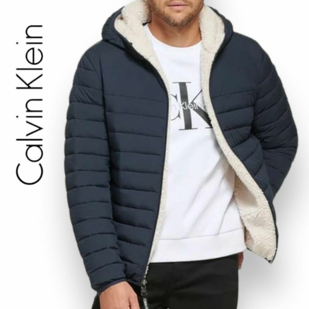 新品 Calvin Klein カルバンクライン 中綿ジャケット L ネイビー