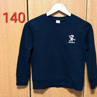 バンダイ(BANDAI)のアグモン　トレーナー　140　黒　デジモン(Tシャツ/カットソー)