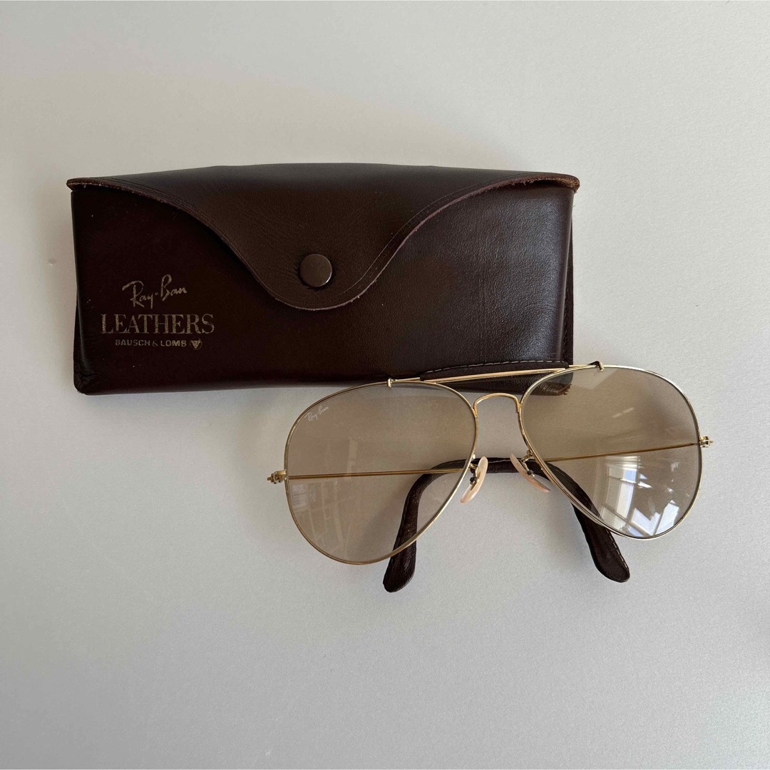 Ray ban レイバン レザー サングラス B&L 62 14 ボシュロムファッション小物