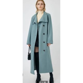 マウジー(moussy)のSTAND COLLARロングコート(ロングコート)