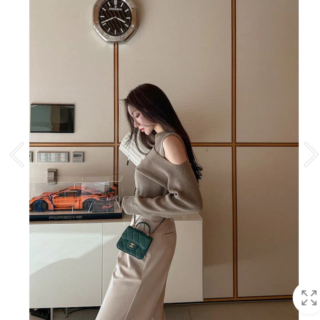 dholic(ディーホリック)のMAYBINS レイヤード風ラウンドネックニット韓国ファッション レディース レディースのトップス(ニット/セーター)の商品写真
