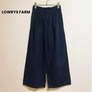 ローリーズファーム(LOWRYS FARM)のst301 ローリーズファーム カジュアルパンツ ワイドパンツ ネイビー(カジュアルパンツ)