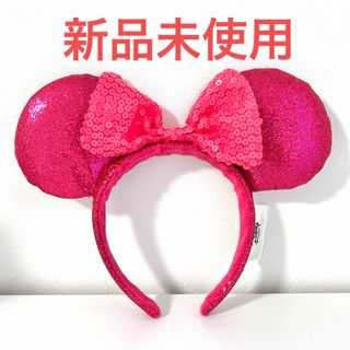 ディズニー(Disney)の海外ディズニー アナハイム ミニーカチューシャ スパンコール(キャラクターグッズ)