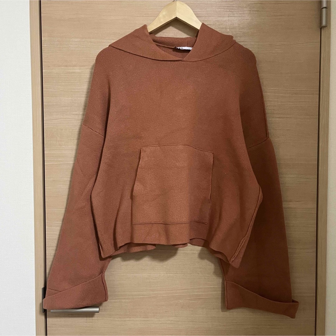 ZARA(ザラ)のZARA ニットパーカー レディースのトップス(ニット/セーター)の商品写真