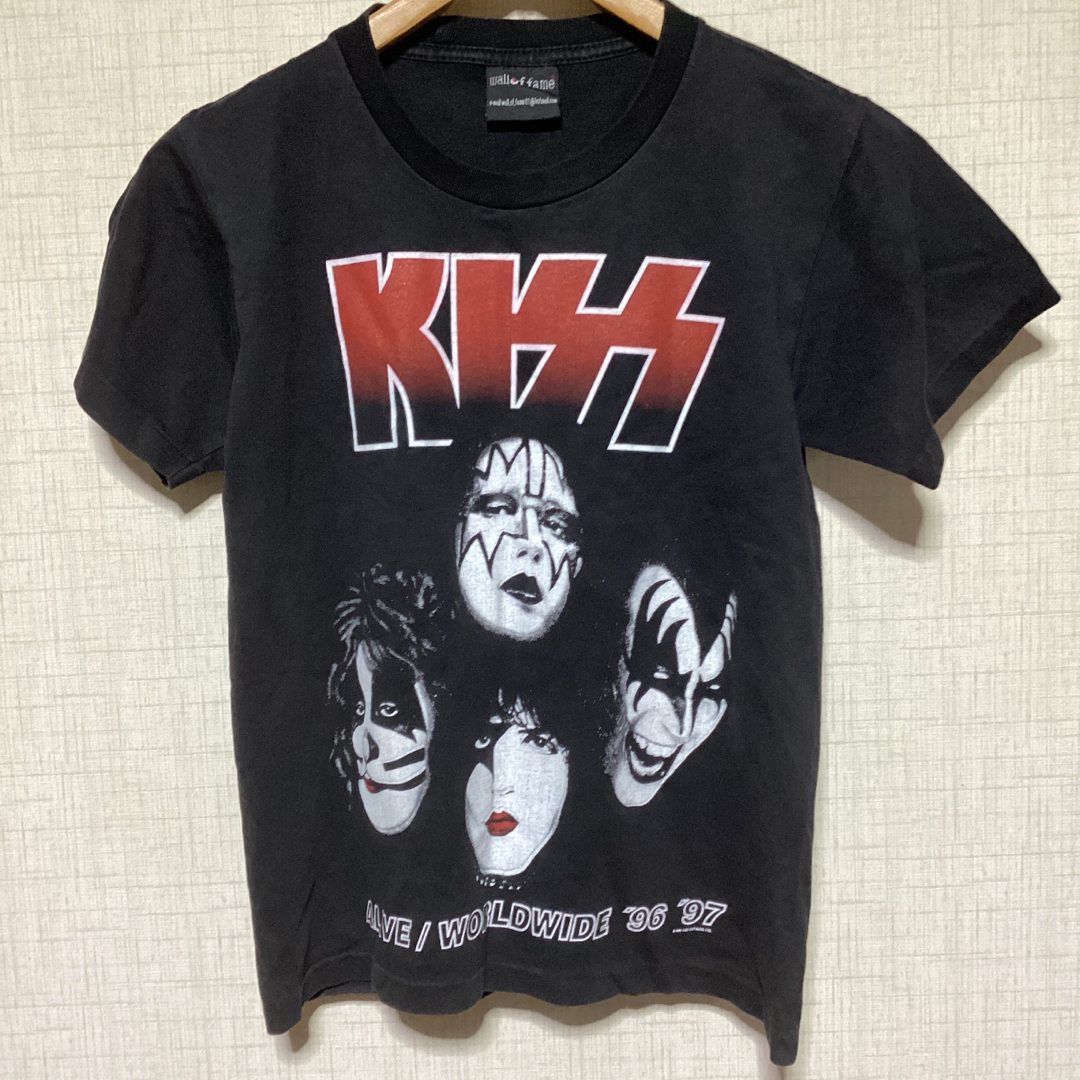 キッズ服男の子用(90cm~)☆KISS ロックTシャツ　Wallffame