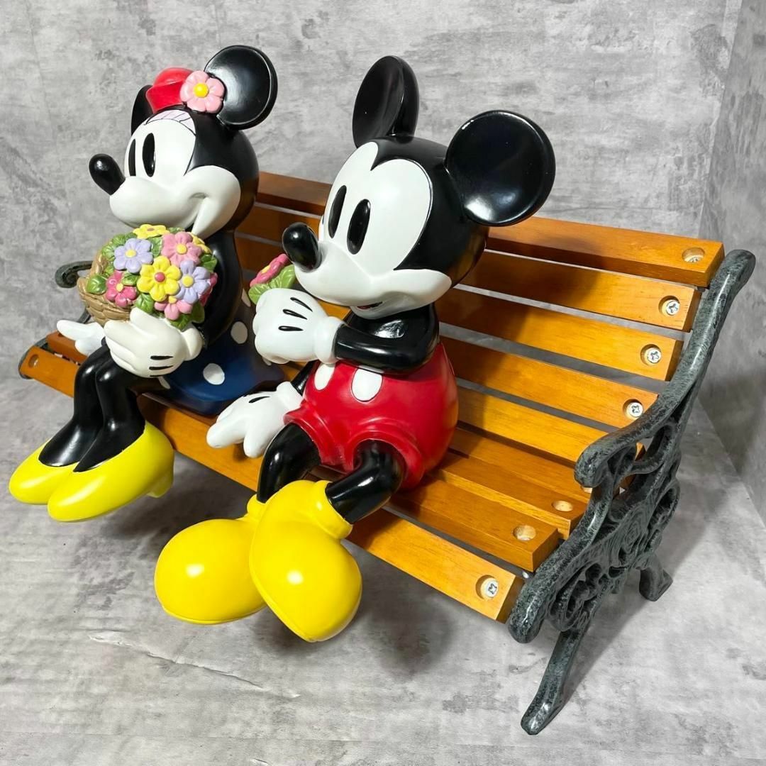 CHIKAの部屋【希少！激レア！】ミッキーマウス&ミニーマウス　プランター　ベンチ　加藤工芸