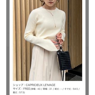 カプリシューレマージュ(CAPRICIEUX LE'MAGE)のcapricieux lemage デザインスリーブニット(ニット/セーター)