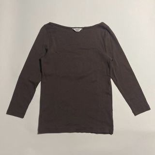 オーラリー(AURALEE)のAURALEE × IENA ストレッチ カットソー ボートネックTシャツ0(カットソー(長袖/七分))