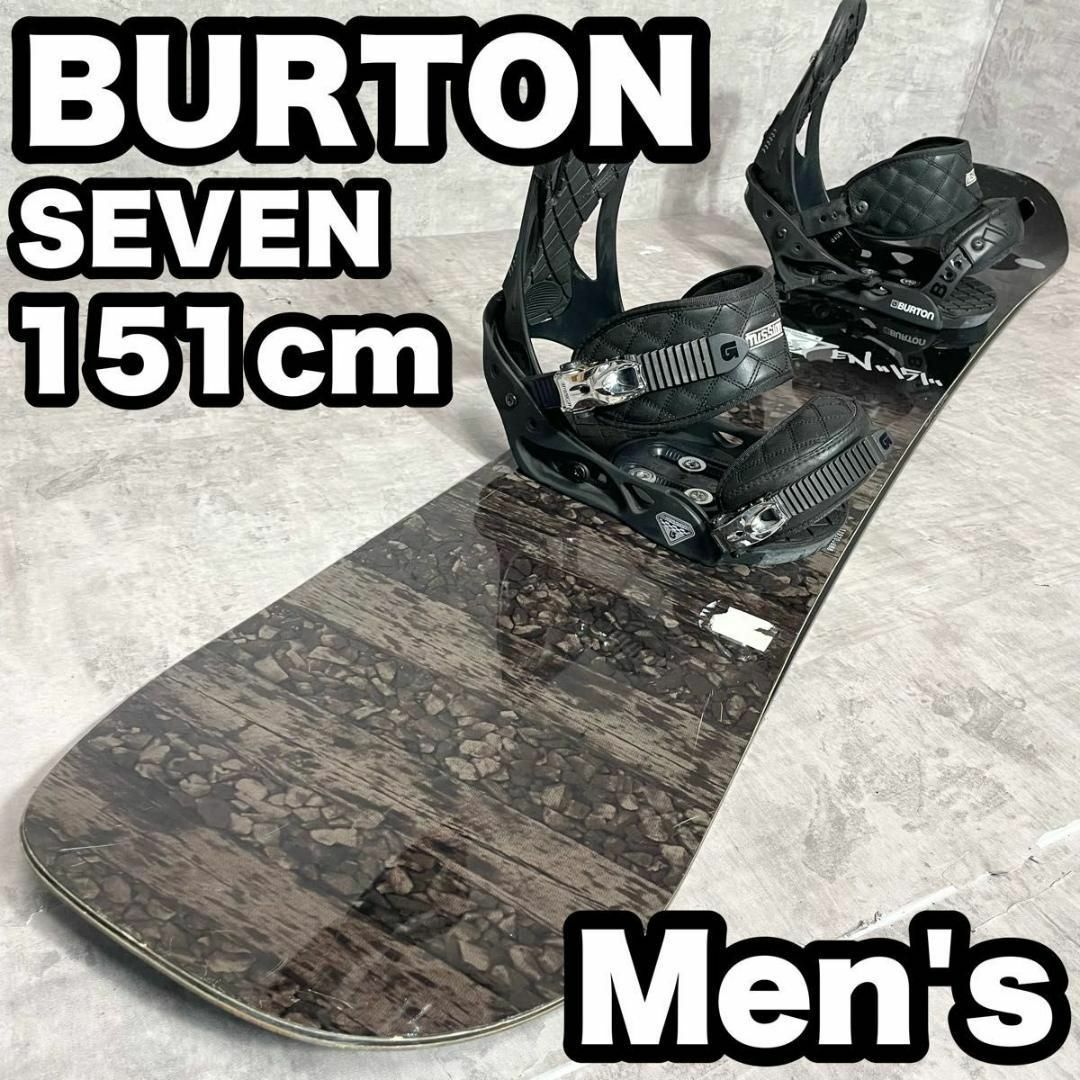 スノーボード　BURTON バートン セブン　メンズ 2点セット　151cm スポーツ/アウトドアのスノーボード(ボード)の商品写真