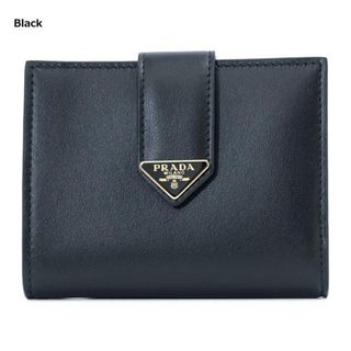 プラダ(PRADA)のPRADA プラダ シティカーフタブ 財布 1MV204_2CNP Black(財布)