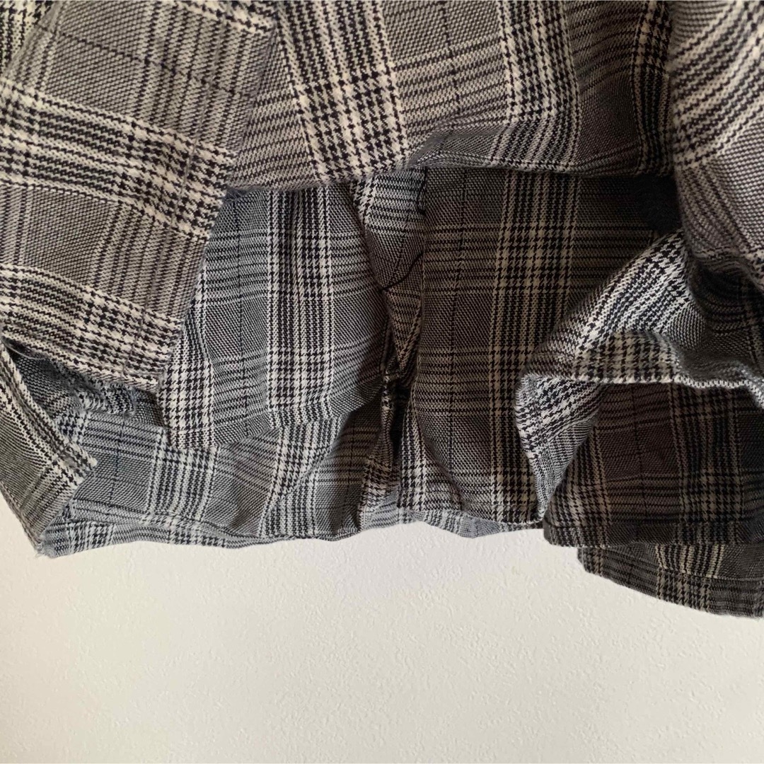 WEGO(ウィゴー)のWEGO  チェック柄　スカパン　ミニスカート　ショートパンツ　Lサイズ レディースのスカート(ミニスカート)の商品写真
