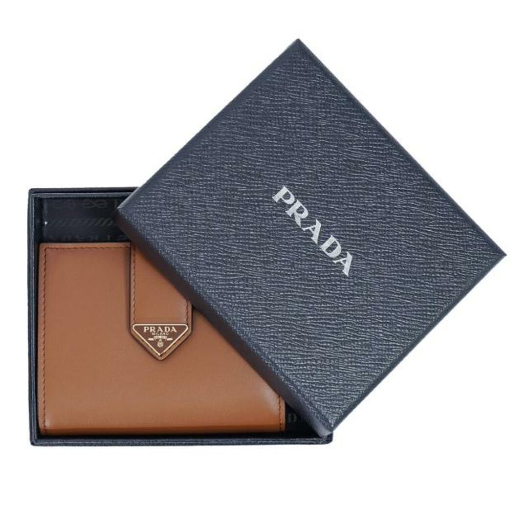 PRADA(プラダ)のPRADA プラダ シティカーフタブ 財布 1MV204_2CNP Cognac レディースのファッション小物(財布)の商品写真