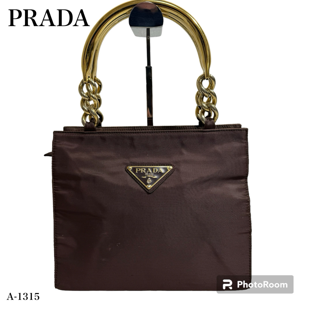 リユースKs美品✨PRADA プラダ　テスートナイロン　三角ロゴ　トートバッグ　ハンドバッグ