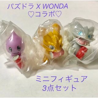 アサヒ(アサヒ)のパズドラX WONDAコラボ❤︎ミニフィギュア❤︎3点セット❤︎(キャラクターグッズ)