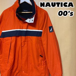 ノーティカ(NAUTICA)の00's nautica ビッグロゴ セーリングジャケット リバーシブル M(ナイロンジャケット)