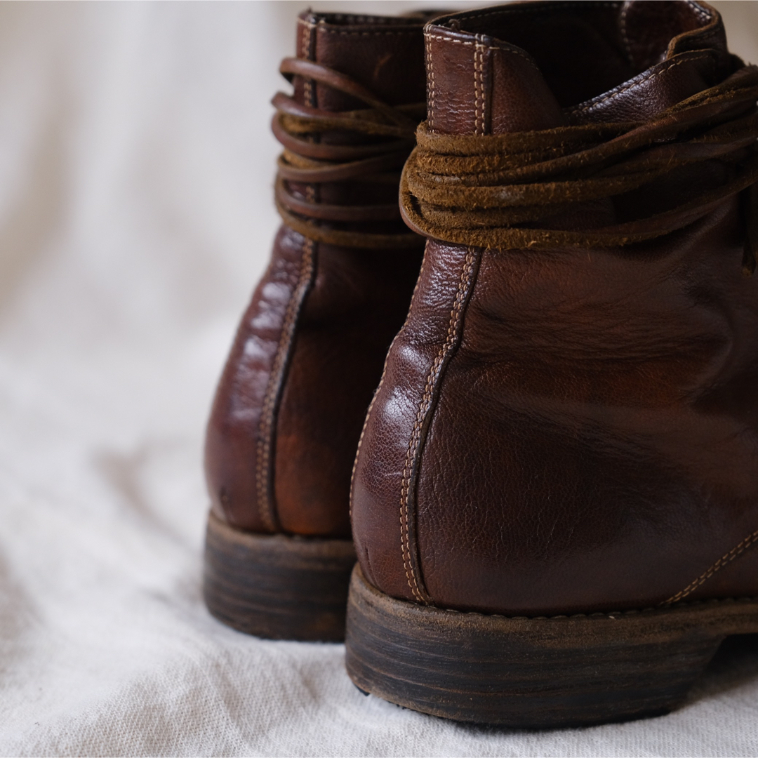 GUIDI(グイディ)の美品GUIDI military boots goat full grain38 レディースの靴/シューズ(ブーツ)の商品写真