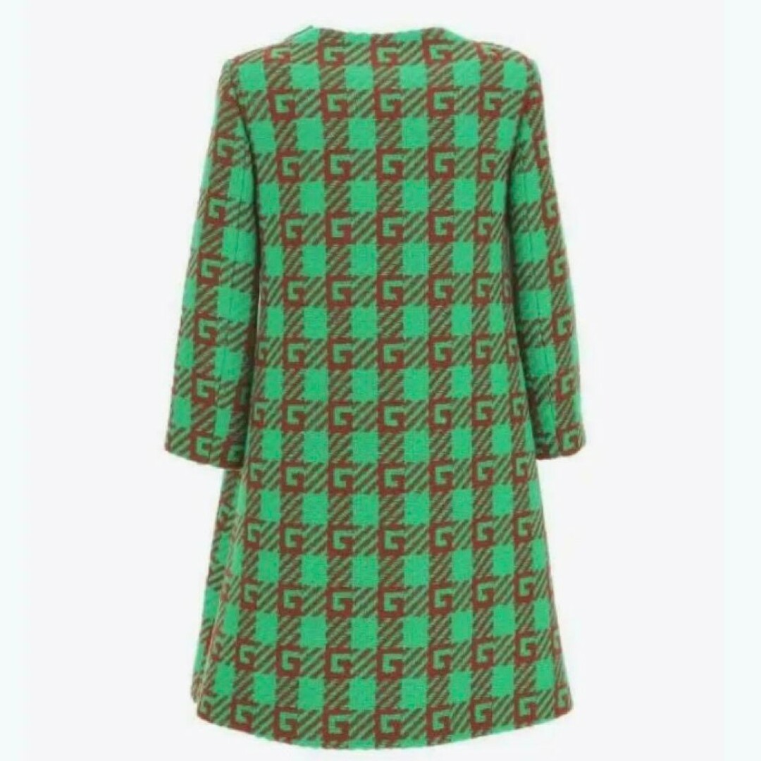 Gucci(グッチ)のGucci Check Wool Coat With Square G 10 キッズ/ベビー/マタニティのキッズ服女の子用(90cm~)(コート)の商品写真