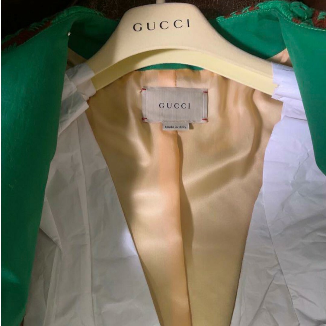 Gucci(グッチ)のGucci Check Wool Coat With Square G 10 キッズ/ベビー/マタニティのキッズ服女の子用(90cm~)(コート)の商品写真