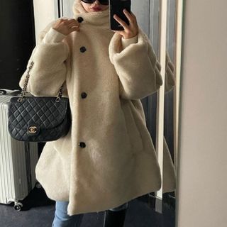 ZARA エコファーコート　Mサイズ